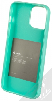 1Mcz Jelly TPU ochranný kryt pro Apple iPhone 13 Pro Max mátově zelená (mint green) zepředu