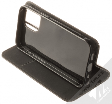1Mcz Magnet Book Color flipové pouzdro pro Apple iPhone 13 mini černá (black) stojánek