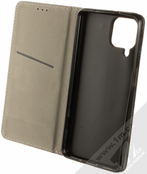 1Mcz Magnet Book Color flipové pouzdro pro Samsung Galaxy M53 5G černá (black) otevřené