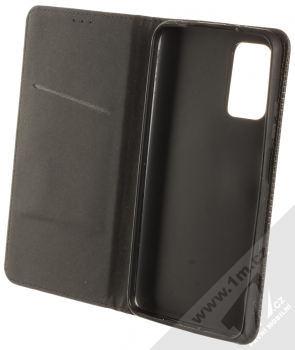 1Mcz Magnet Book Color flipové pouzdro pro Xiaomi Redmi 9T, Poco M3 černá (black) otevřené