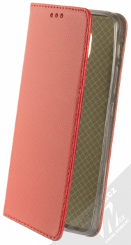 1Mcz Magnet Book flipové pouzdro pro Moto E7 Plus, G9 Play červená (red)