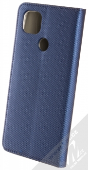 1Mcz Magnet Book flipové pouzdro pro Moto G9 Power tmavě modrá (dark blue) zezadu