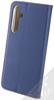 1Mcz Magnet Book flipové pouzdro pro Samsung Galaxy A35 tmavě modrá (dark blue) zezadu