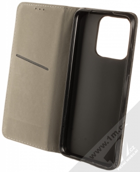 1Mcz Magnetic Book Color flipové pouzdro pro Xiaomi Redmi 10C černá (black) otevřené