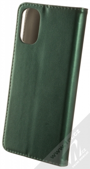 1Mcz Magnetic Book flipové pouzdro pro Motorola Moto G22 4G tmavě zelená (dark green) zezadu