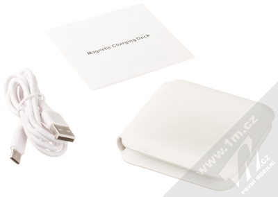 1Mcz MagSafe Duo Charger bezdrátová nabíječka pro Apple iPhone a Apple Watch bílá (white) balení