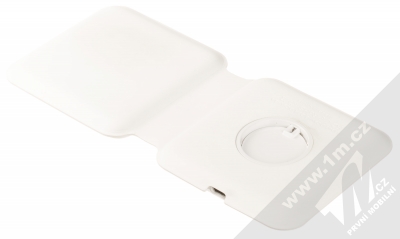 1Mcz MagSafe Duo Charger bezdrátová nabíječka pro Apple iPhone a Apple Watch bílá (white) zezadu