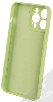 1Mcz MagSilicone TPU ochranný kryt s MagSafe pro Apple iPhone 13 Pro Max světle zelená (light green) zepředu