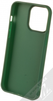 1Mcz Matt TPU ochranný silikonový kryt pro Apple iPhone 14 Pro Max tmavě zelená (forest green) zepředu