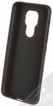 1Mcz Matt TPU ochranný silikonový kryt pro Moto E7 Plus, G9 Play černá (black) zepředu
