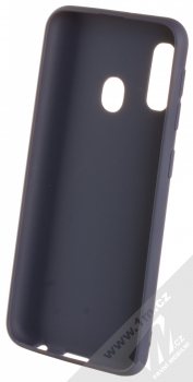 1Mcz Matt TPU ochranný silikonový kryt pro Samsung Galaxy A20e tmavě modrá (dark blue) zepředu