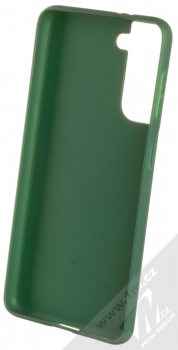 1Mcz Matt TPU ochranný kryt pro Samsung Galaxy S21 tmavě zelená (forest green) zepředu