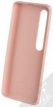 1Mcz Matt TPU ochranný silikonový kryt pro Xiaomi Mi 10, Mi 10 Pro světle růžová (powder pink) zepředu