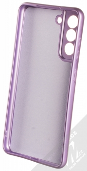 1Mcz Metallic TPU ochranný kryt pro Samsung Galaxy S21 FE fialová (violet) zepředu