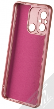1Mcz Metallic TPU ochranný kryt pro Xiaomi Redmi 12C, Poco C55 růžová (pink) zepředu