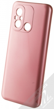 1Mcz Metallic TPU ochranný kryt pro Xiaomi Redmi 12C, Poco C55 růžová (pink)