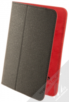 1Mcz Orbi Klasik flipové pouzdro pro tablet od 7 do 8 palců černá červená (black red)