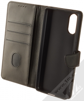 1Mcz Porter-4H Book flipové pouzdro pro Sony Xperia 5 V černá (black) otevřené