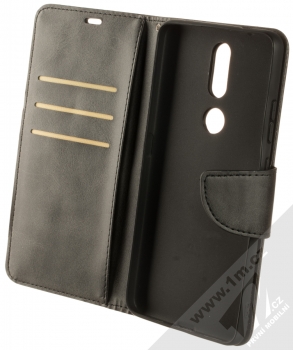 1Mcz Porter Book flipové pouzdro pro Nokia 2.4 černá (black) otevřené