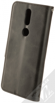 1Mcz Porter Book flipové pouzdro pro Nokia 2.4 černá (black) zezadu