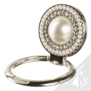1Mcz Ring Perla držák na prst stříbrná (silver) držák