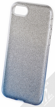 1Mcz Shining Duo TPU třpytivý ochranný kryt pro Apple iPhone 7, iPhone 8, iPhone SE (2020), iPhone SE (2022) stříbrná modrá (silver blue)