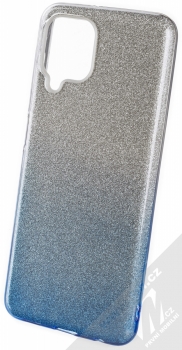 1Mcz Shining Duo TPU třpytivý ochranný kryt pro Samsung Galaxy A22, Galaxy M22, Galaxy M32 stříbrná modrá (silver blue)