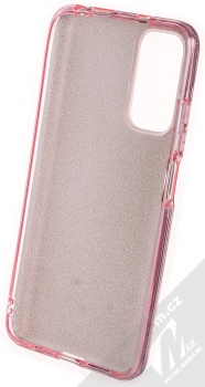 1Mcz Shining TPU třpytivý ochranný kryt pro Xiaomi Redmi Note 11 (Global version), Redmi Note 11S (Global version) růžová (pink) zepředu