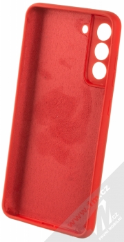 1Mcz Silicone Skinny ochranný kryt pro Samsung Galaxy S21 FE rumělkově červená (vermilion red) zepředu