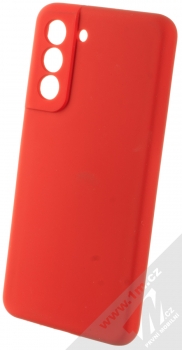 1Mcz Silicone Skinny ochranný kryt pro Samsung Galaxy S21 FE rumělkově červená (vermilion red)