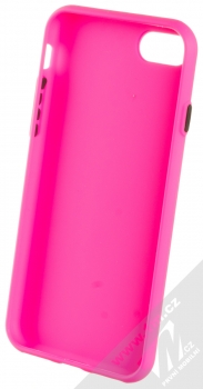 1Mcz Solid TPU ochranný kryt pro Apple iPhone 7, iPhone 8, iPhone SE (2020) sytě růžová (hot pink) zepředu