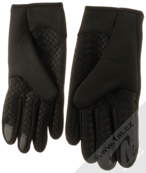 1Mcz Sport Gloves voděodolné rukavice pro kapacitní dotykový displej černá (black) dlaň rukou