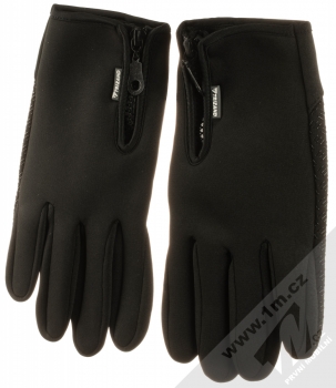 1Mcz Sport Gloves voděodolné rukavice pro kapacitní dotykový displej černá (black) hřbet rukou