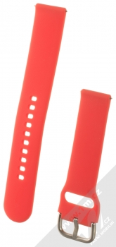 1Mcz TYS Silikonový sportovní řemínek s univerzální osičkou 20mm červená (red)