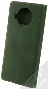 1Mcz Velvety Marten Book flipové pouzdro pro Xiaomi Mi 10T Lite 5G tmavě zelená (forest green) zezadu