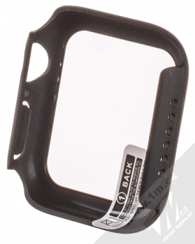 1Mcz Watch Cover Glass ochranný kryt s tvrzeným sklem pro Apple Watch 40mm černá (black) zezadu