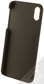 1Mcz WoodPlate ochranný kryt pro Apple iPhone XS Max teakově hnědá (teak brown) zepředu