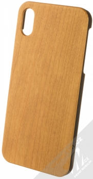 1Mcz WoodPlate ochranný kryt pro Apple iPhone XS Max teakově hnědá (teak brown)