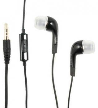 Samsung EHS64AVFBE originální stereo headset s tlačítkem a konektorem Jack 3,5mm černá (black)