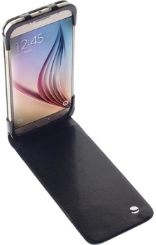 Krusell WalletCase Kalmar flipové pouzdro pro Samsung SM-G920F Galaxy S6, SM-G925F Galaxy S6 Edge otevřený