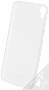 Jekod TPU Open Face Protective Case silikonové pouzdro s fólií na displej pro HTC Desire 820 bílá průhledná (white) zepředu