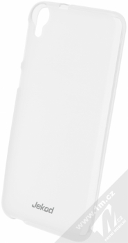 Jekod TPU Open Face Protective Case silikonové pouzdro s fólií na displej pro HTC Desire 820 bílá průhledná (white)