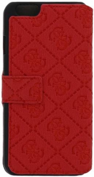 Guess Scarlet Booktype Case flipové pouzdro pro Apple iPhone 6 (GUFLBKP6SCRE), červená (red) zezadu
