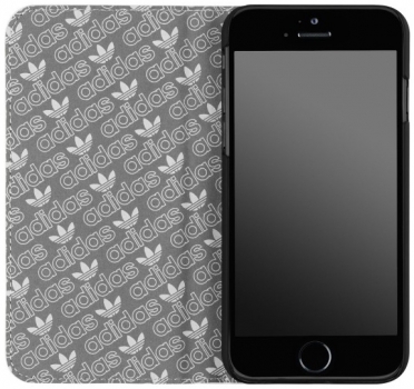 Adidas Booklet Case flipové pouzdro pro Apple iPhone 6 otevřený