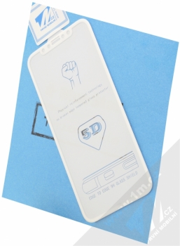 Blue Star 5D Tempered Glass ochranné tvrzené sklo na kompletní displej pro Apple iPhone X bílá (white)