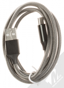 Blun Aluminum Bullet USB Car Charger nabíječka do auta s 2xUSB výstupem a 2xUSB kabely s konektory microUSB a USB Type-C modrá černá (blue black) USB kabel Type-C komplet