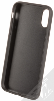 BMW M Carbon Vertical ochranný kryt pro Apple iPhone X (BMHCPXCAPNBK) černá modrá (black blue) zepředu