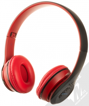 Borofone BO4 Charming Rhyme Bluetooth stereo sluchátka černá červená (black red) zezadu