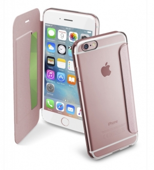 CellularLine Clear Book flipové pouzdro pro Apple iPhone 6, iPhone 6S růžová (pink)