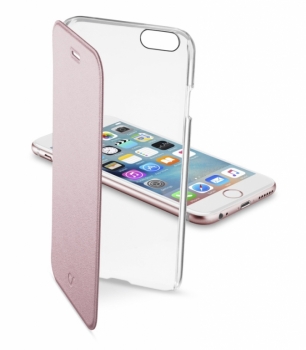 CellularLine Clear Book flipové pouzdro pro Apple iPhone 6, iPhone 6S růžová (pink)